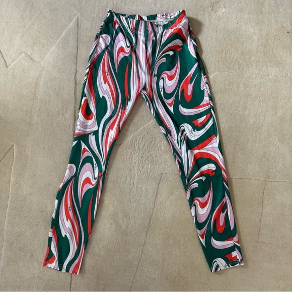 y2k Swirl Pattern Leggings